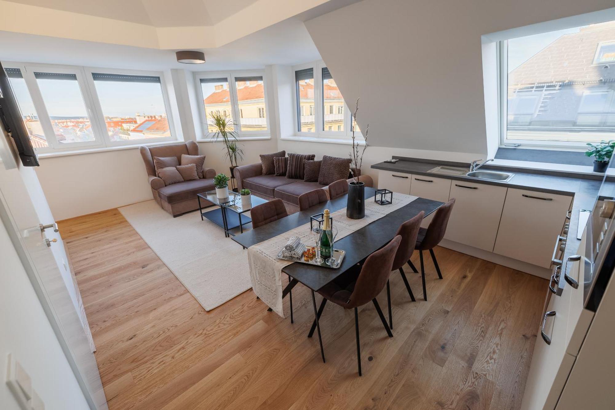 Symphony Apartments 40 - Modern Loft With Terrace And Grill In Central Location Wenen Buitenkant foto